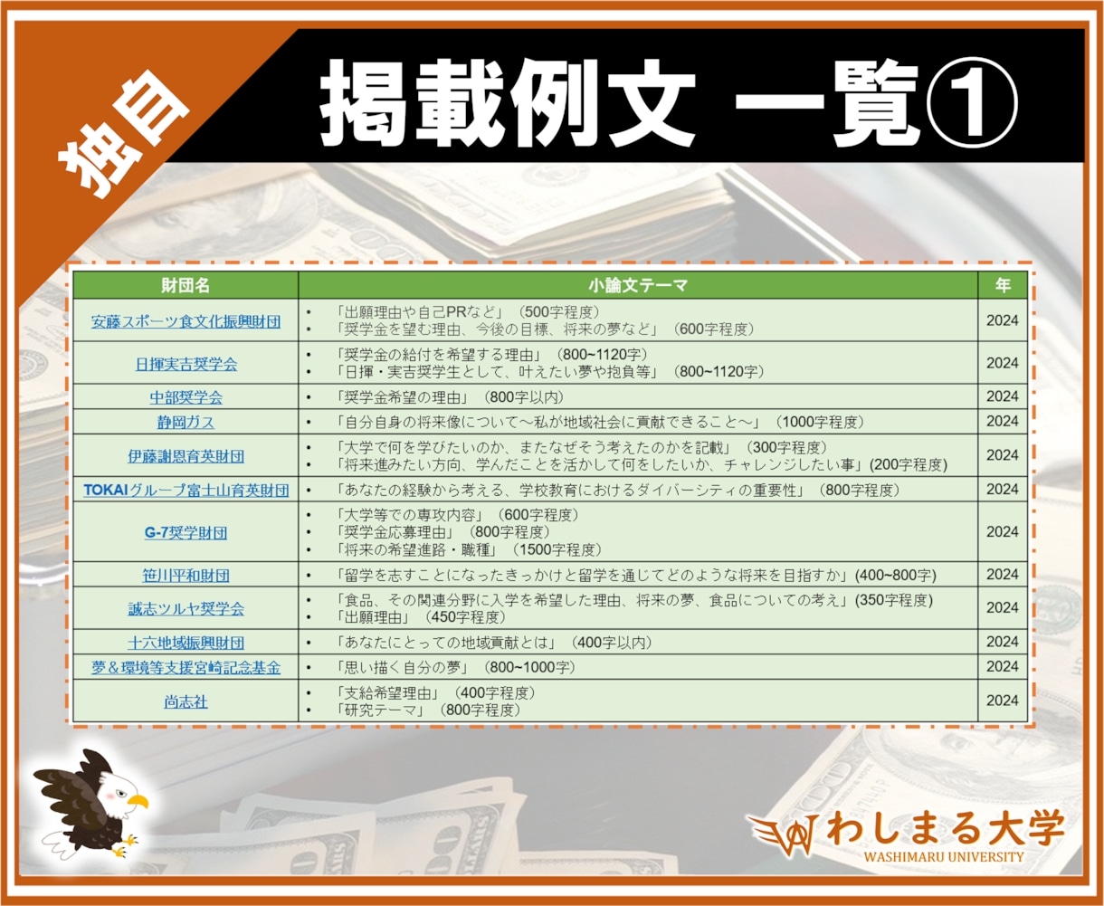 大ボリューム❗️奨学金の小論文例文集、提供します 100種以上の作文集！申請テンプレートとして活用しよう！ イメージ2
