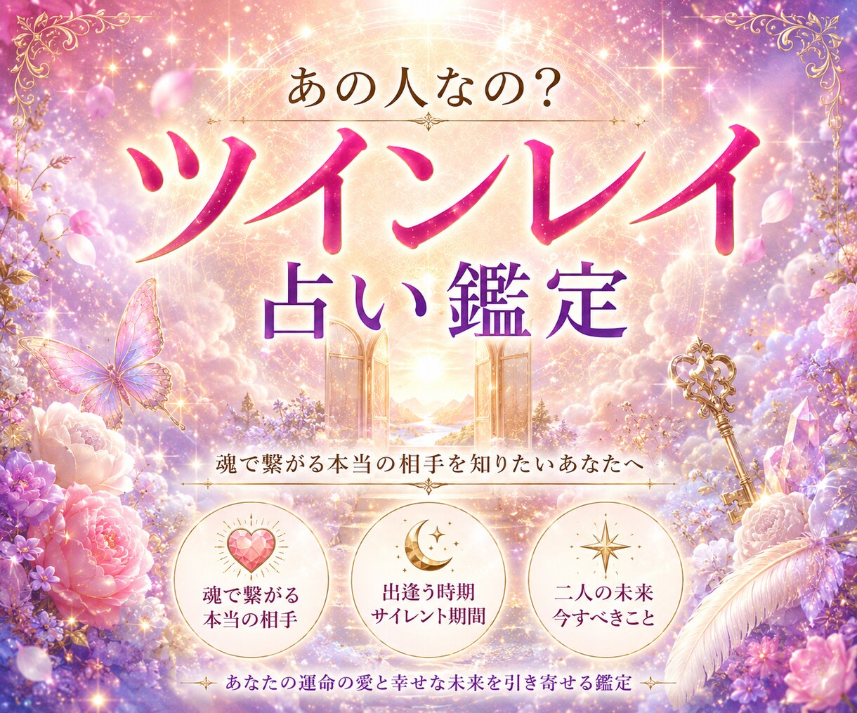 あの人はツインレイ？出会う為のお手伝いをします ツインレイか否かの鑑定、ツインレイと出会う為の鑑定。 イメージ1