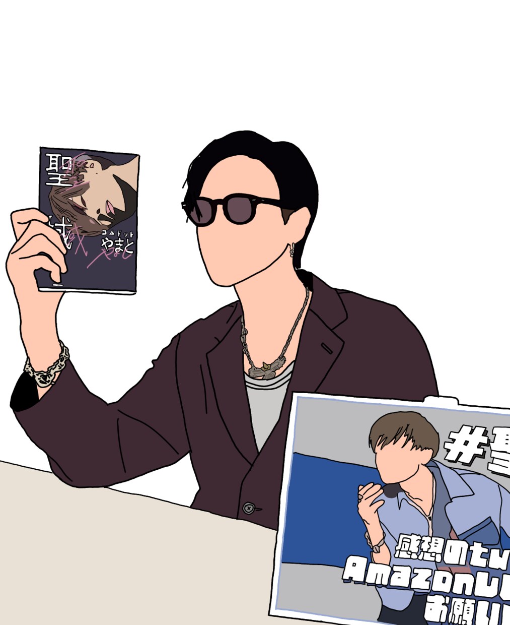 顔なしイラスト描きます 画像を送ってくれたらなんでも描きます！！ イメージ5