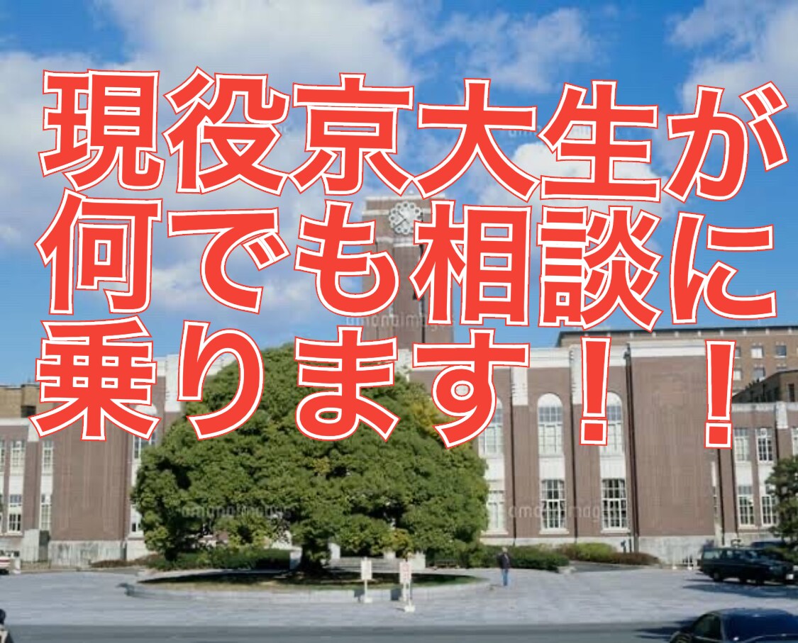 現役文系京大生が勉強相談に乗ります 受験、定期テスト、部活、恋愛との両立、緊張　何でも聞きます イメージ1