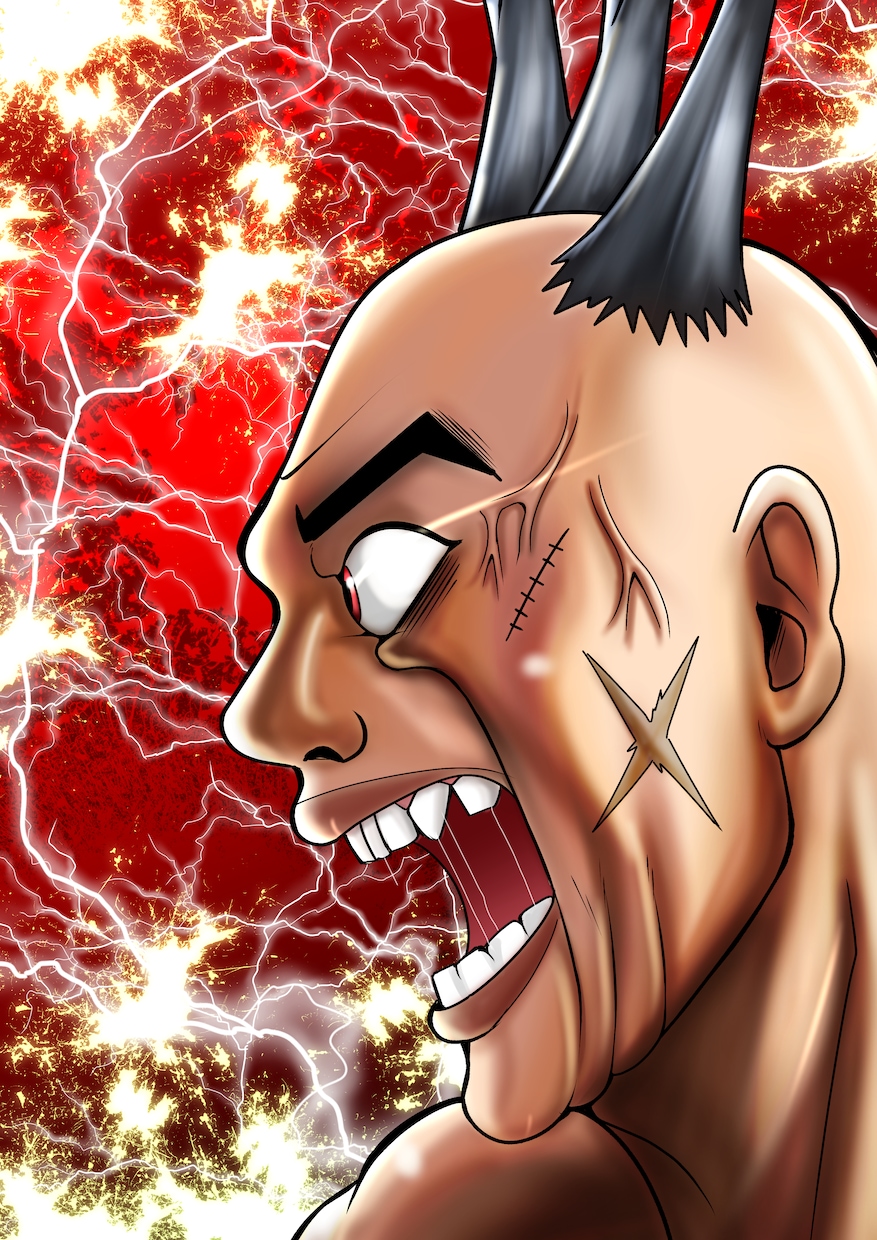 新装版バキ風の横顔を描きます アイコンやファンアートプレゼントなど様々用途にご活用ください イメージ2