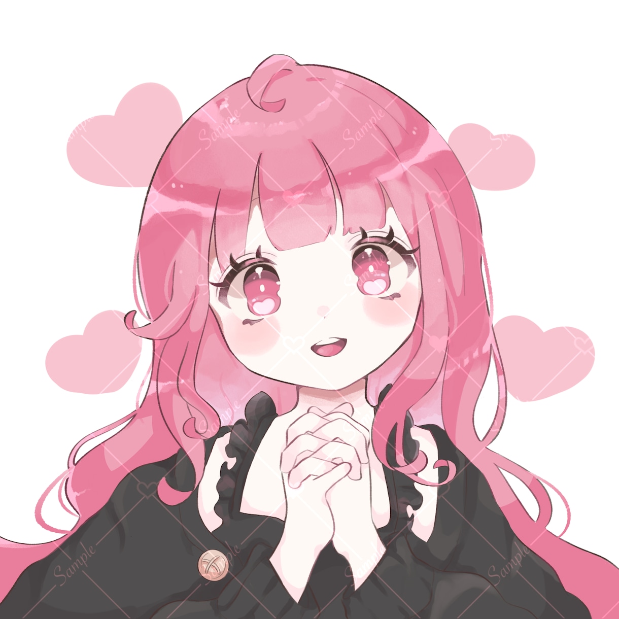 ふわふわ໒꒱♡かわいいイラストお描きします アイコン・ヘッダー・配信用イラスト等お求めの方におすすめ♪ イメージ6