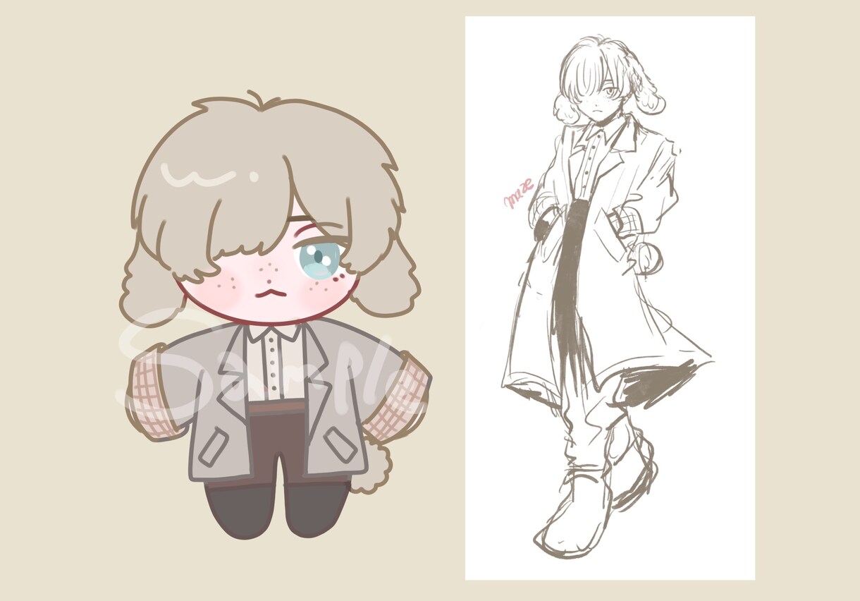 ぬいぐるみ風の似顔絵描きます アイコンやプレゼントにも！可愛いぬいぐるみ風にお描きします！ イメージ6
