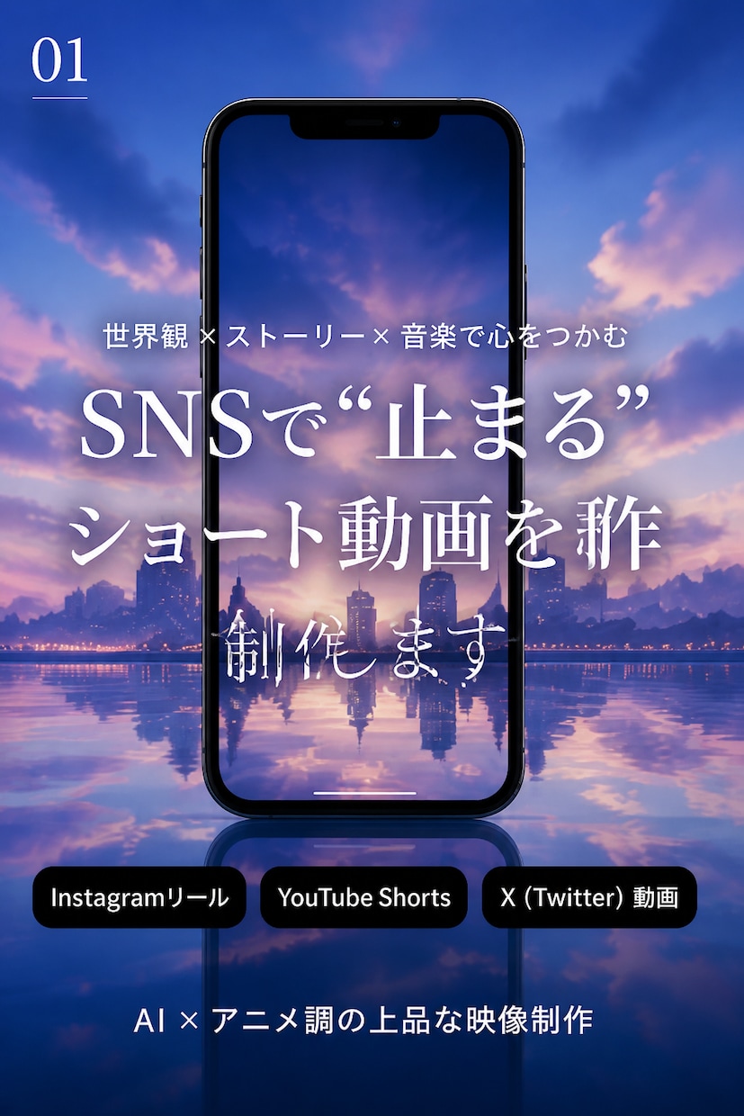 世界観あるPR動画を制作します Instagram・YoutubeShorts対応 イメージ1