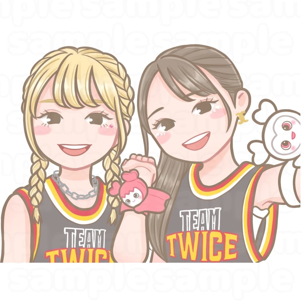 ポップなデフォルメ似顔絵描きます ポップに可愛く！目を引くデフォルメイラスト イメージ7