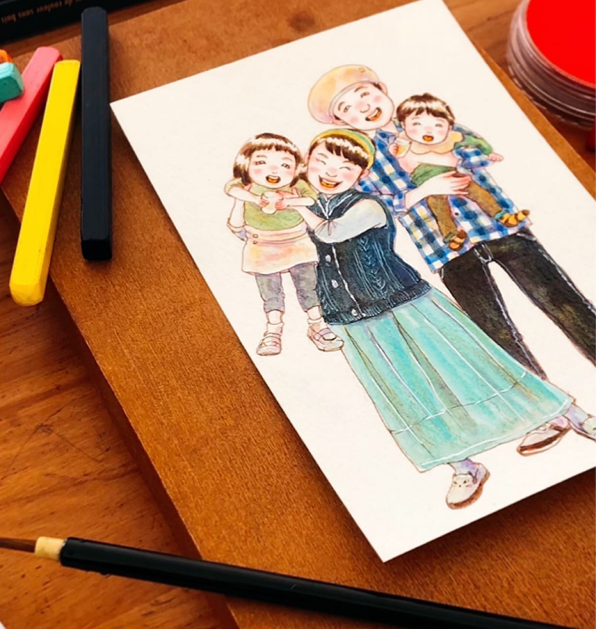 大人可愛い♡ナチュラルな似顔絵をお描きします 365日、たくさんの記念日に彩りを添えます❁ イメージ4