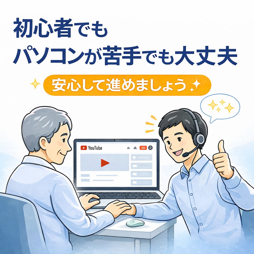 YouTubeチャンネル設計と始め方教えます 初心者・シニア歓迎｜何から始めればいいか分からない方 イメージ2