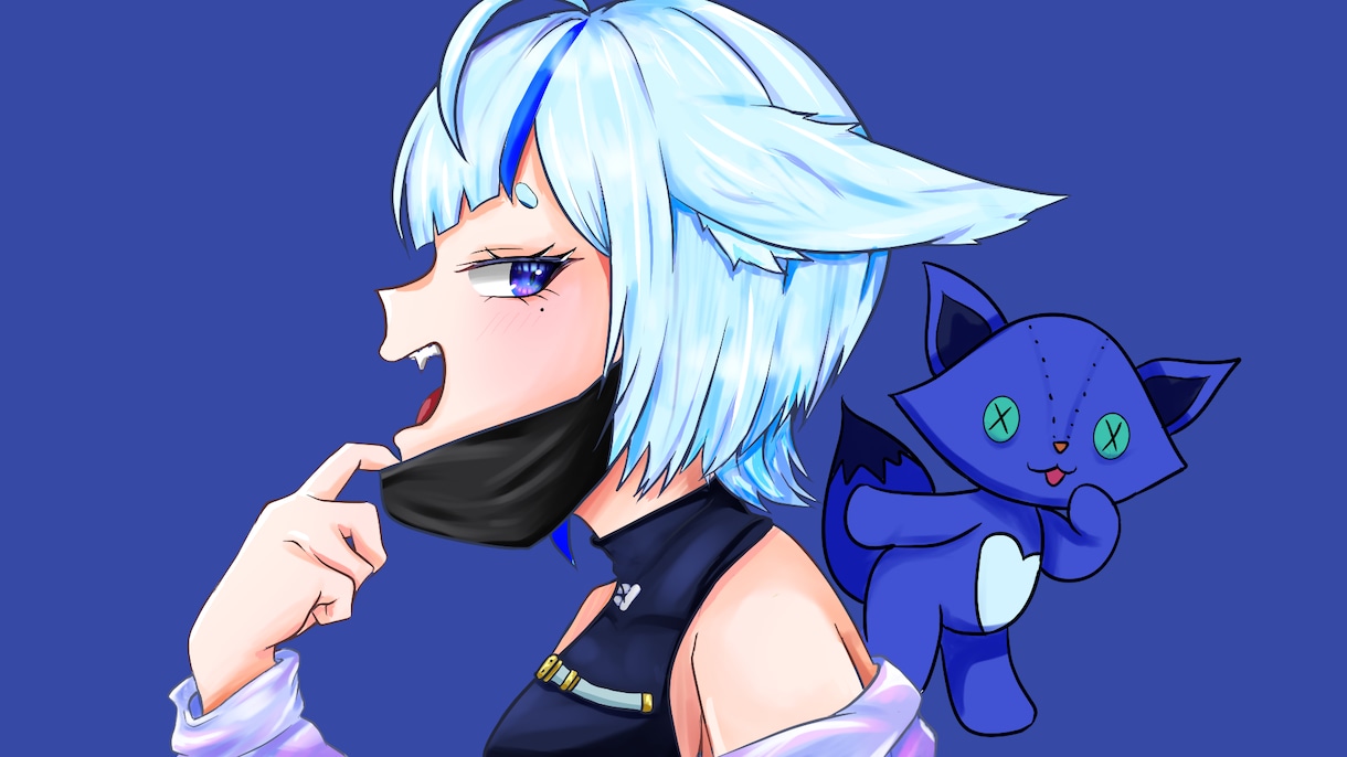 Vtuber・IRIAM向け可愛い一枚絵制作します キラキラで可愛いイラストを短納期で！ イメージ6