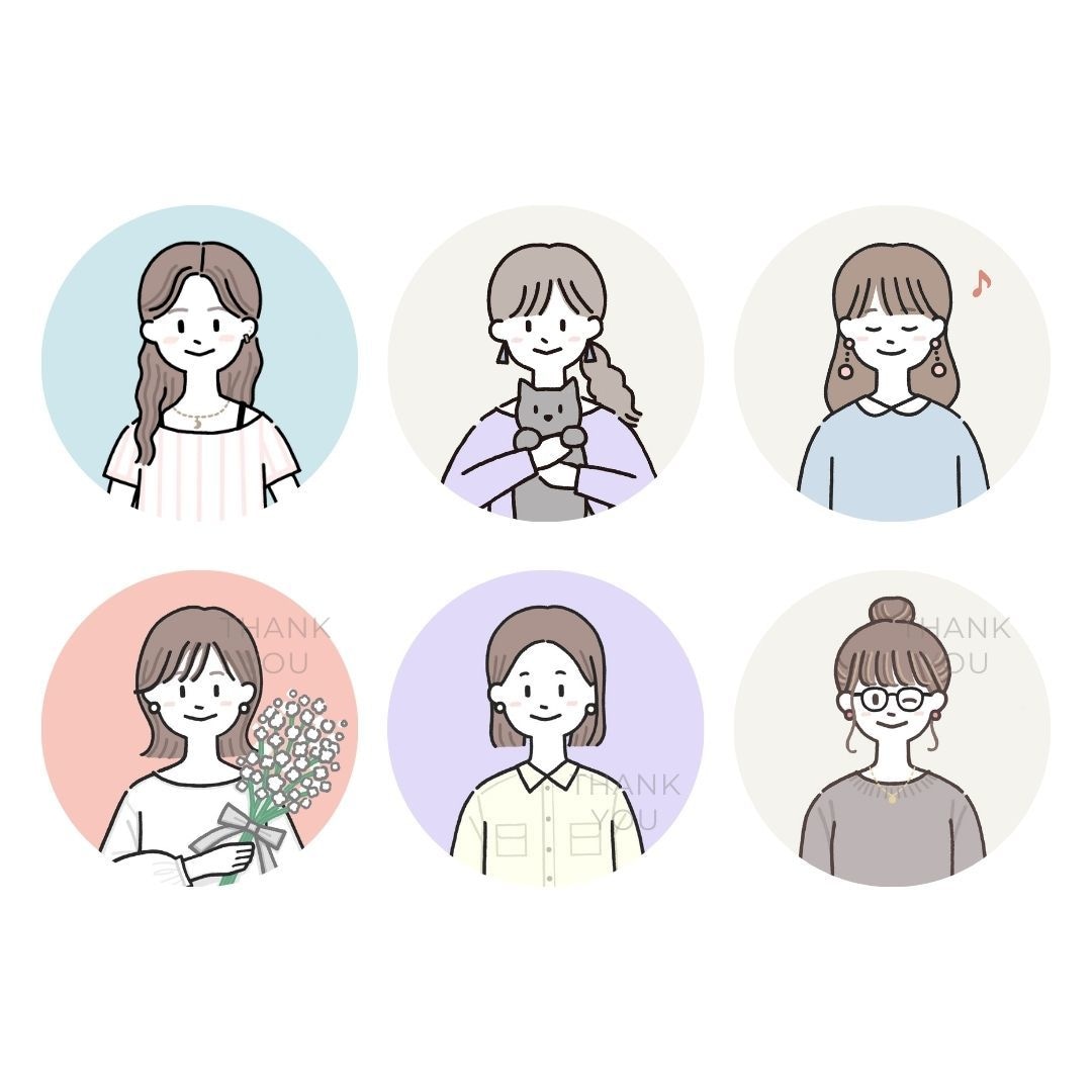 SNSやブログに！シンプルかわいいアイコン描きます 親しみやすい印象に仕上げます♪ イメージ4