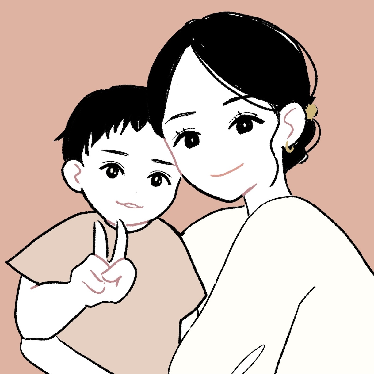 家族やペットと一緒に！イラスト描きます 先生への寄せ書きにもおすすめ！ イメージ9