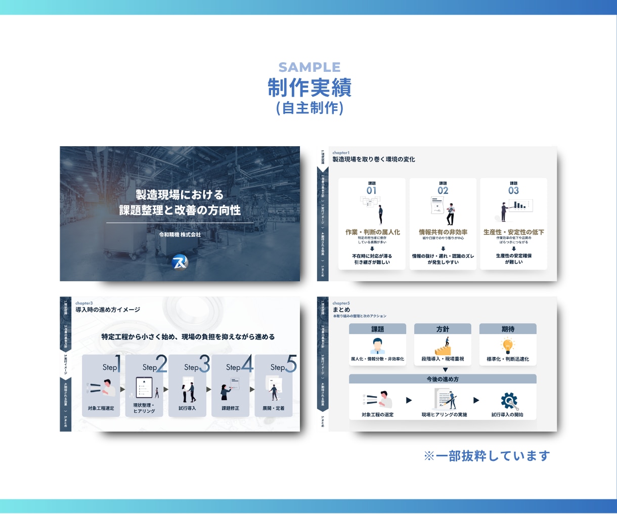 図解で伝わるスライド資料を作成します 情報を整理して、見やすく伝わる資料に仕上げます イメージ10
