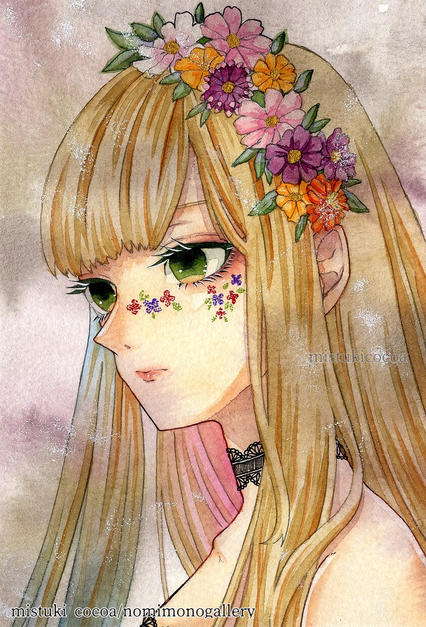 水彩イラストでのキャラクターイラスト描きます あなたの素敵なキャラクターを水彩イラストで表現します イメージ7
