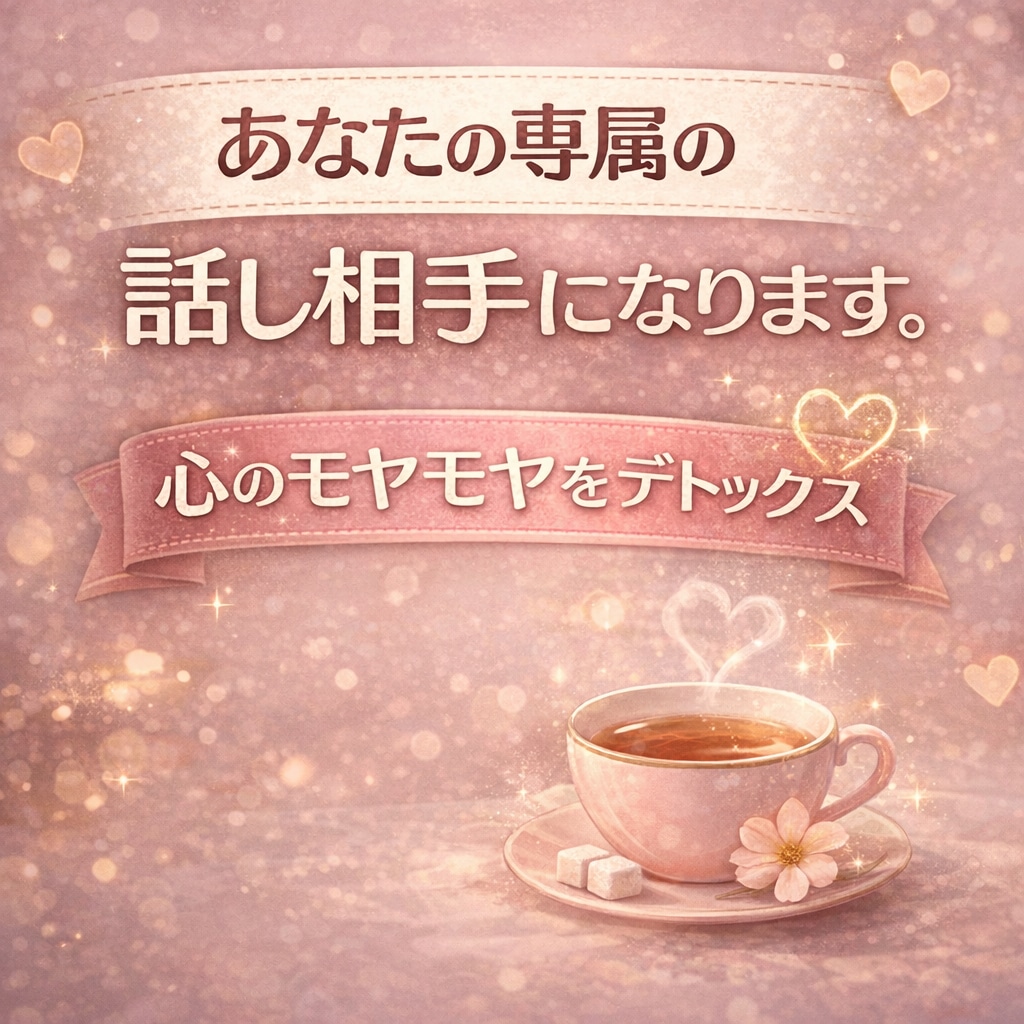 あなたの専属の話し相手になります 日常の愚痴、独り言、誰にも言えない悩み、全部受け止めます イメージ1