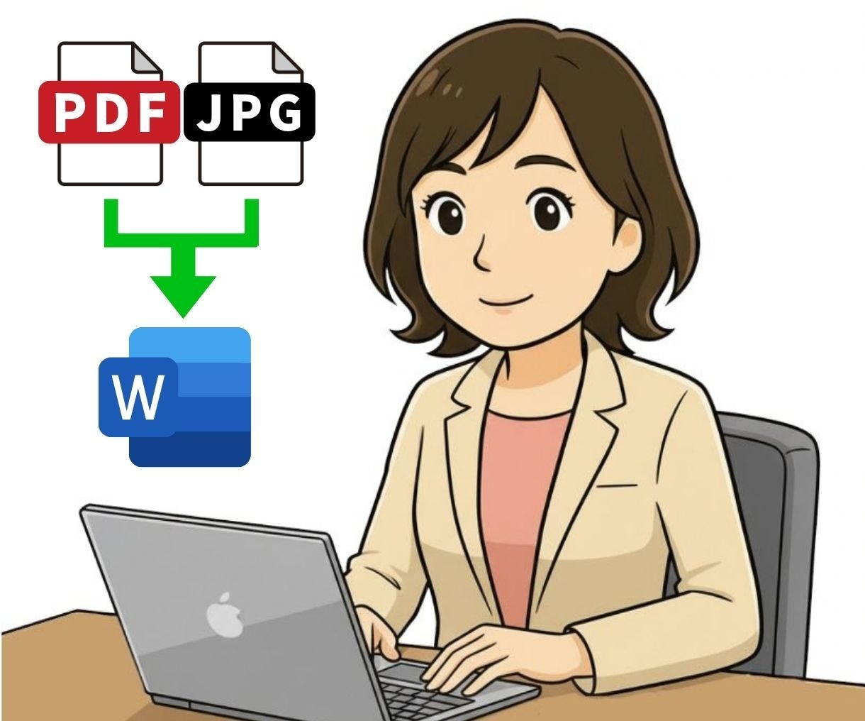 PDF・画像・手書き書類をWordデータ化します 面倒な転記作業もおまかせください イメージ1