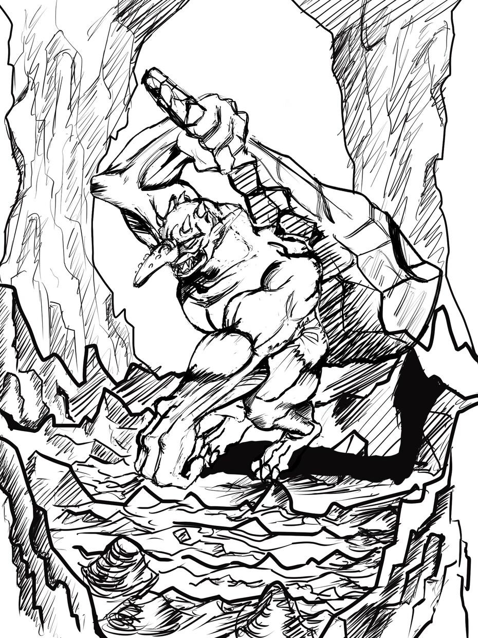 RPG素材、神話モンスターを提供出来ます TRPGやRPG、動画、小説の挿絵にも使えます。 イメージ7