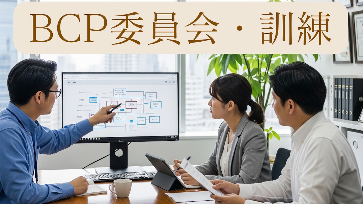 居宅ケアマネ BCP議事録/訓練実施記録提供します 毎年実施のBCP委員会・訓練記録サンプルを各５回分ご提供！ イメージ1