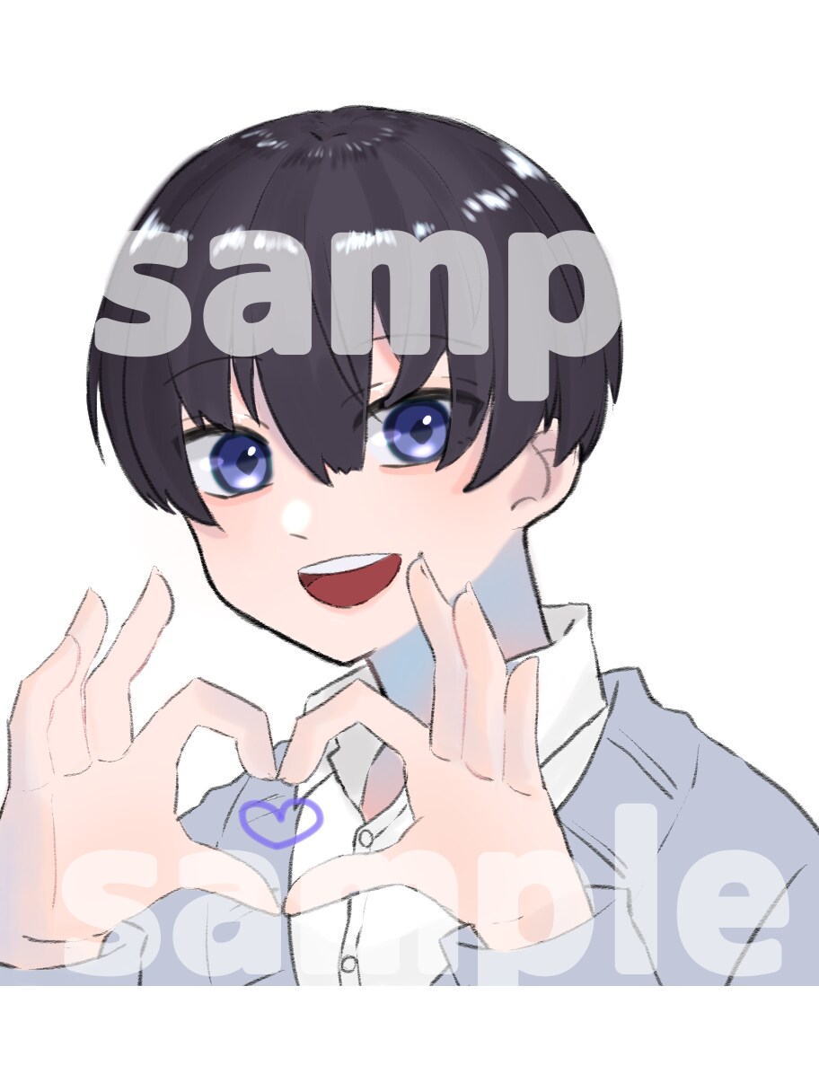 お好みのイラストお描きします 綺麗な目を好んでおりますラフ修正何回でも無料です！ イメージ4