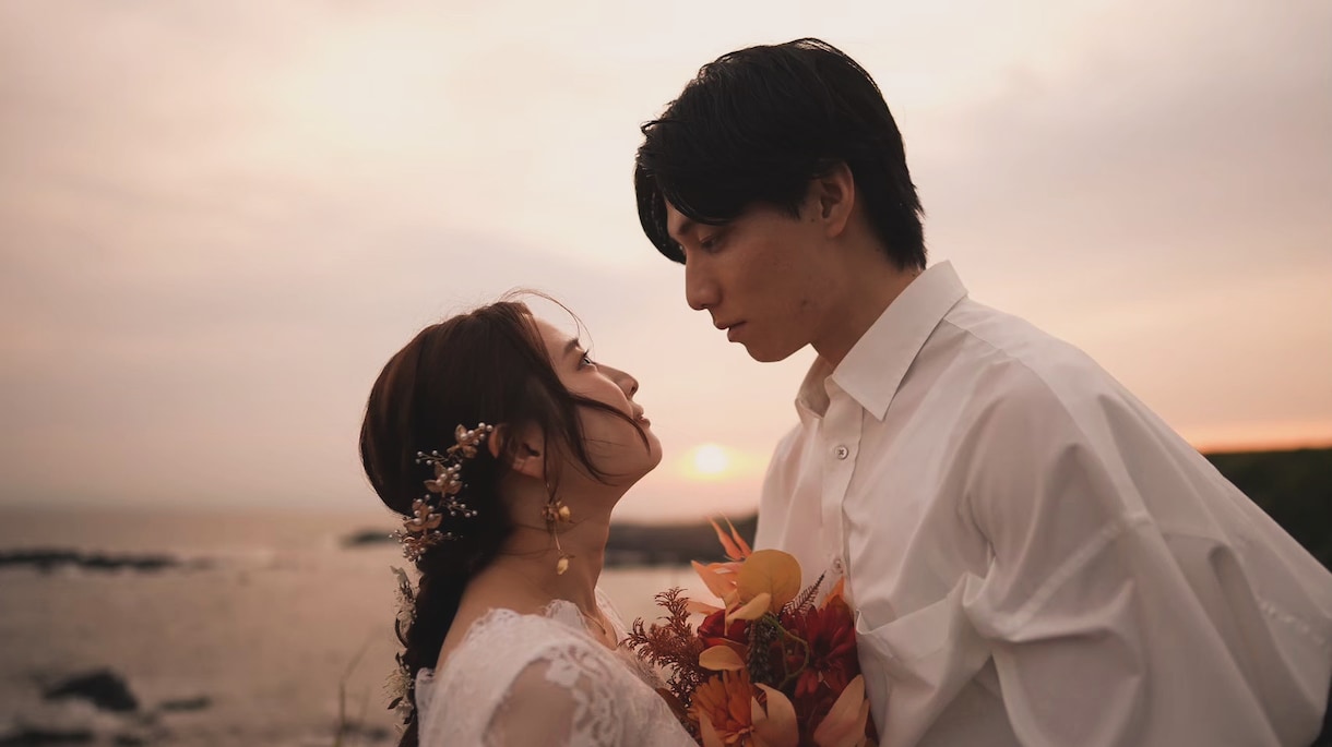 結婚式のオープニングムービー作成ます ドローンや一眼レフでの撮影、ヘアメイクもします！ イメージ1