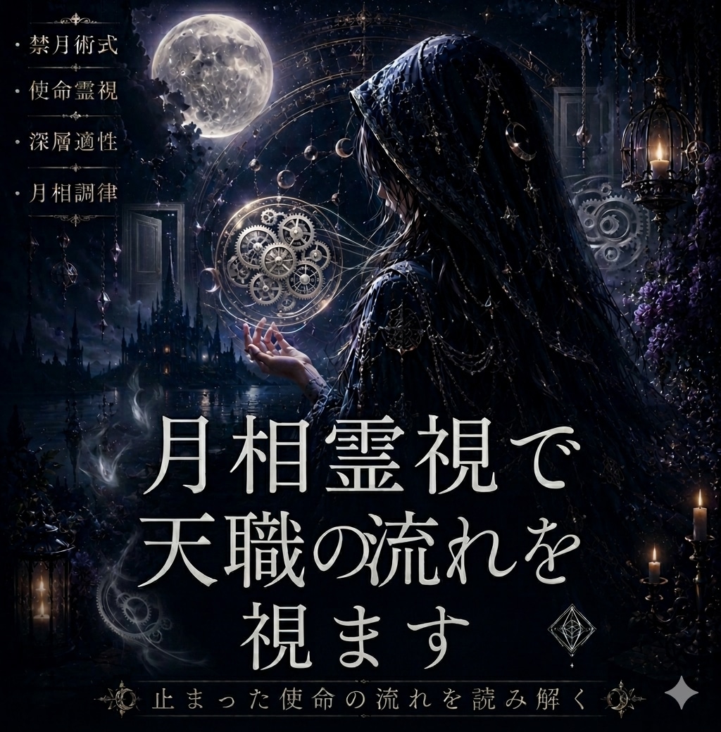 潜在意識に眠る天職縁を読み解きます 【天職霊視】月相術式で揺らいだ使命を調律 イメージ1