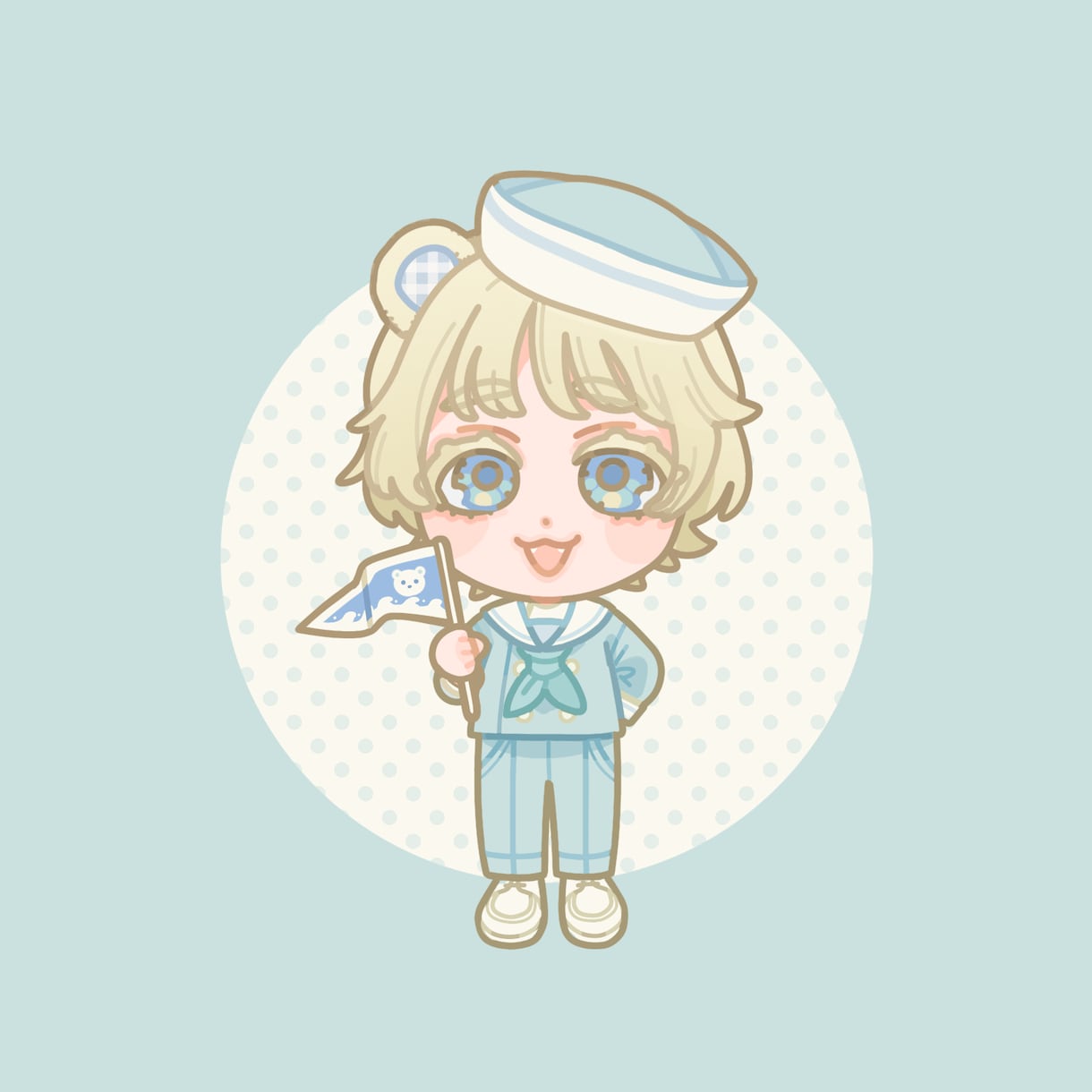 ポップでかわいいミニキャラ描きます アイコン用のミニキャライラスト描きます イメージ1