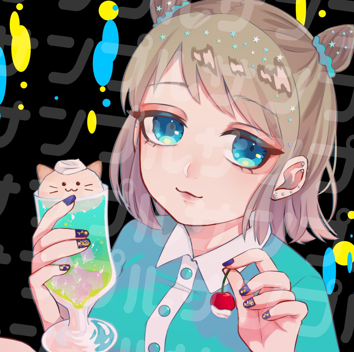 可愛いSNSアイコン描きます あなたの創作キャラ・似顔絵をちょっとダークに可愛いく描きます イメージ1