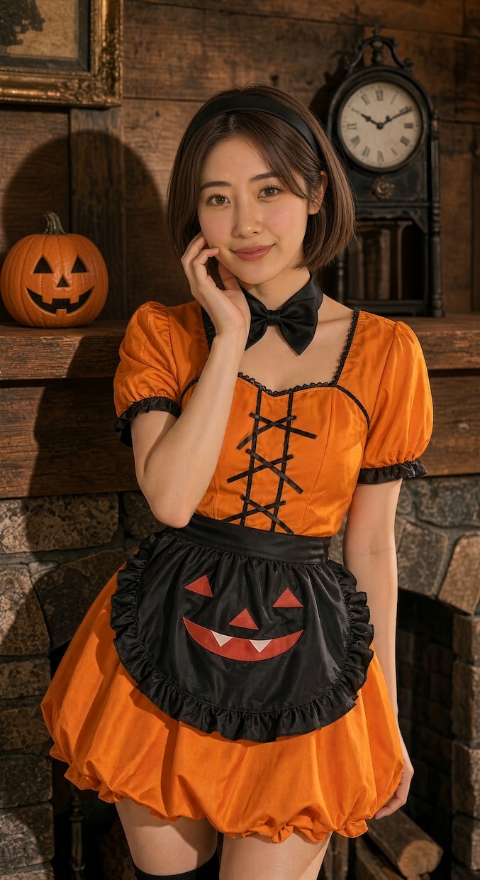 今流行りのAI美女ハロウィン画像を10枚作ります 総フォロワー40万人の運用経験を活かした旬のコスプレ10枚 イメージ3