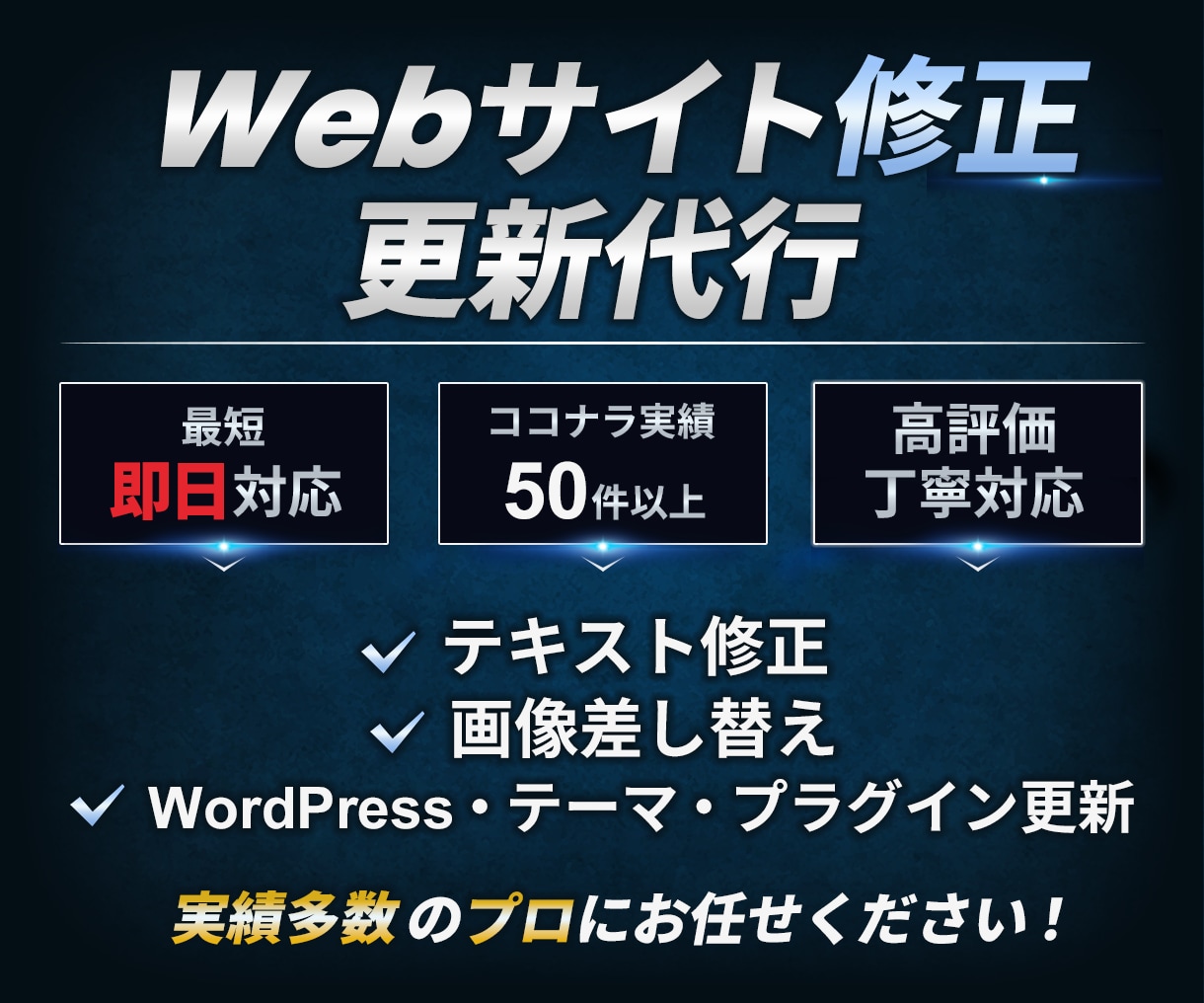 ホームページの修正・更新代行します テキスト修正・画像差し替え等に対応 イメージ1