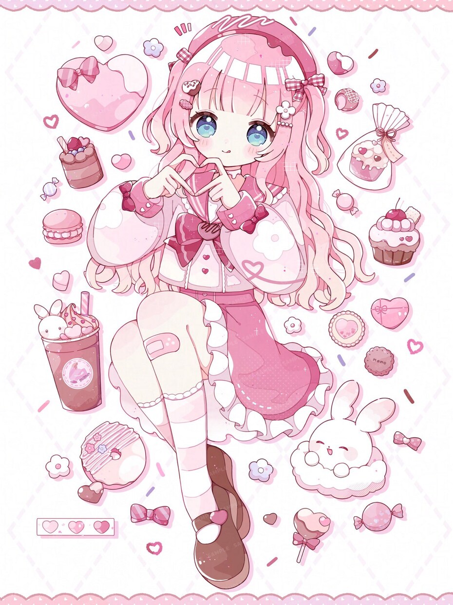 ポップで可愛いキャラクターイラストを描きます アイコン、立ち絵、動画や配信用イラストなどなど！ イメージ4