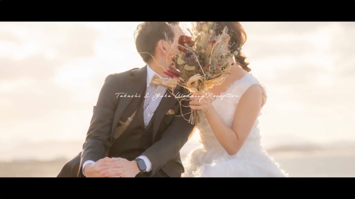 結婚式のお洒落なオープニングムービー制作します 【海外映画風】わずか1分で披露宴を盛り上げる動画を作ります！ イメージ9