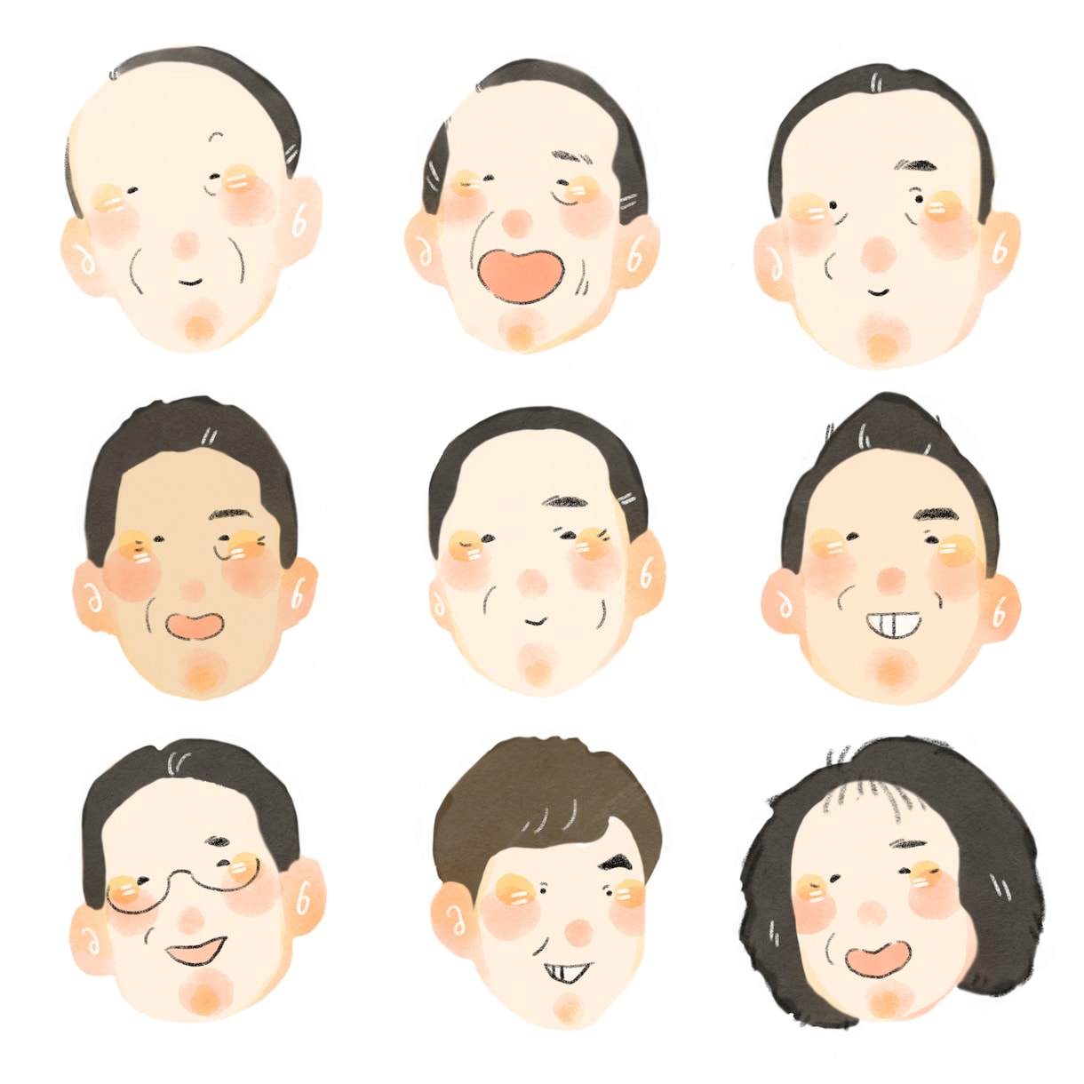 ゆる〜〜い似顔絵制作いたします 1名様用のアイコン，名刺、使用用途無限大‼︎ イメージ1