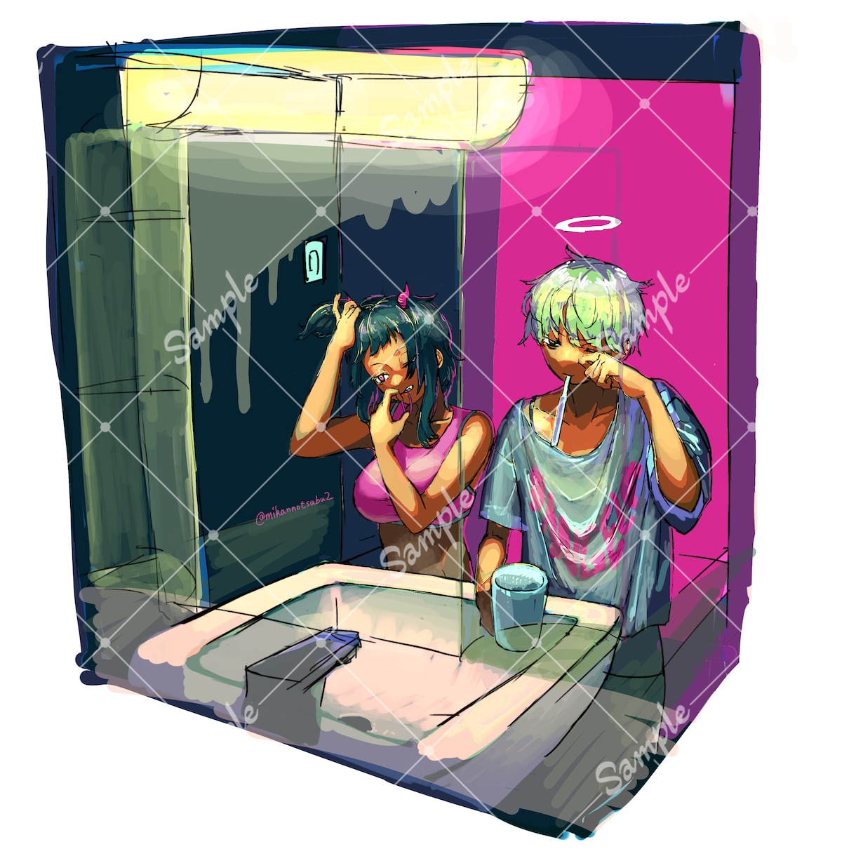 厚塗りイラスト作成します アイコン、壁紙、ＣＤジャケット、動画サムネイルなど イメージ2