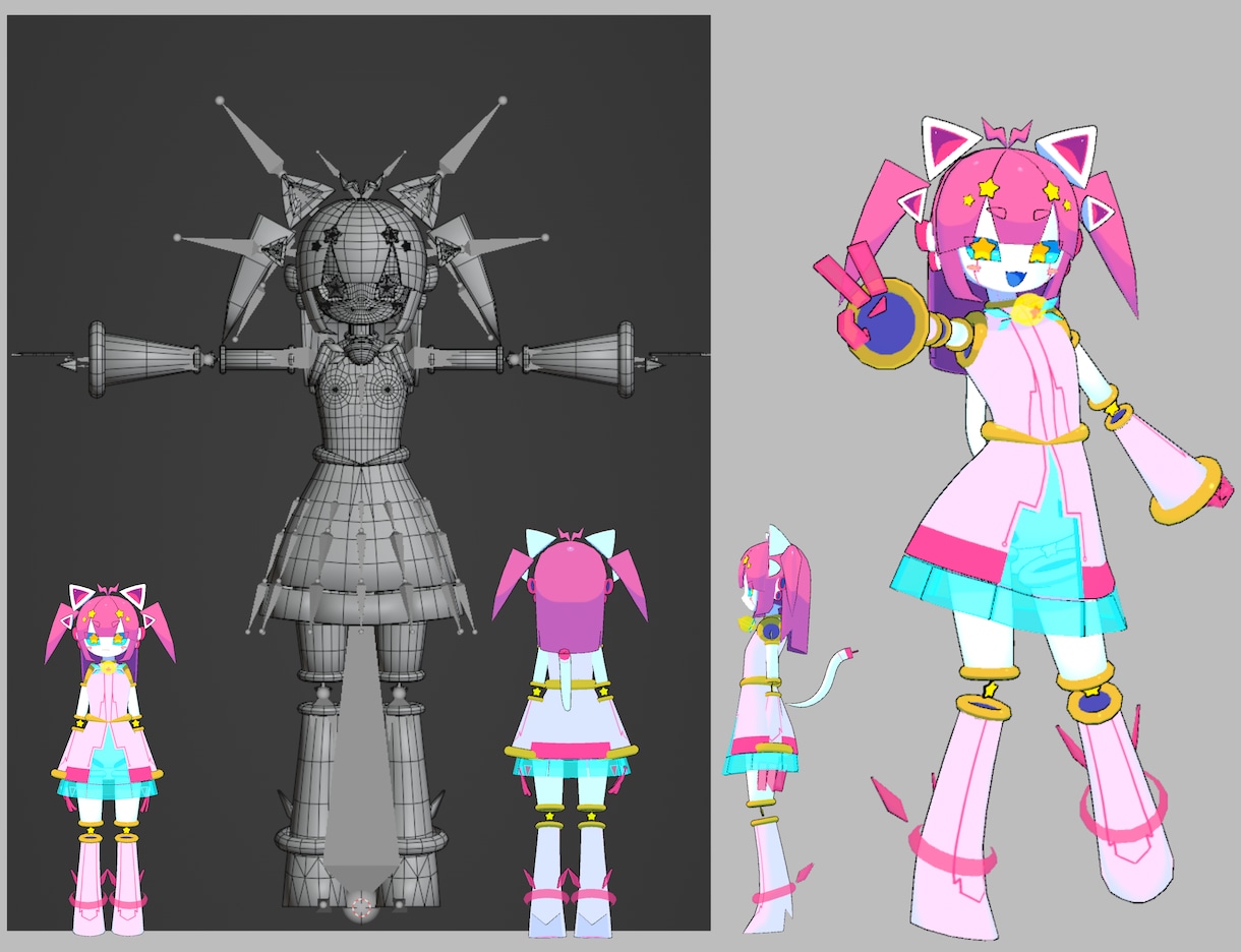 あなたのキャラを3D化します デスクトップマスコットやVtuberを始めたい方にも イメージ4