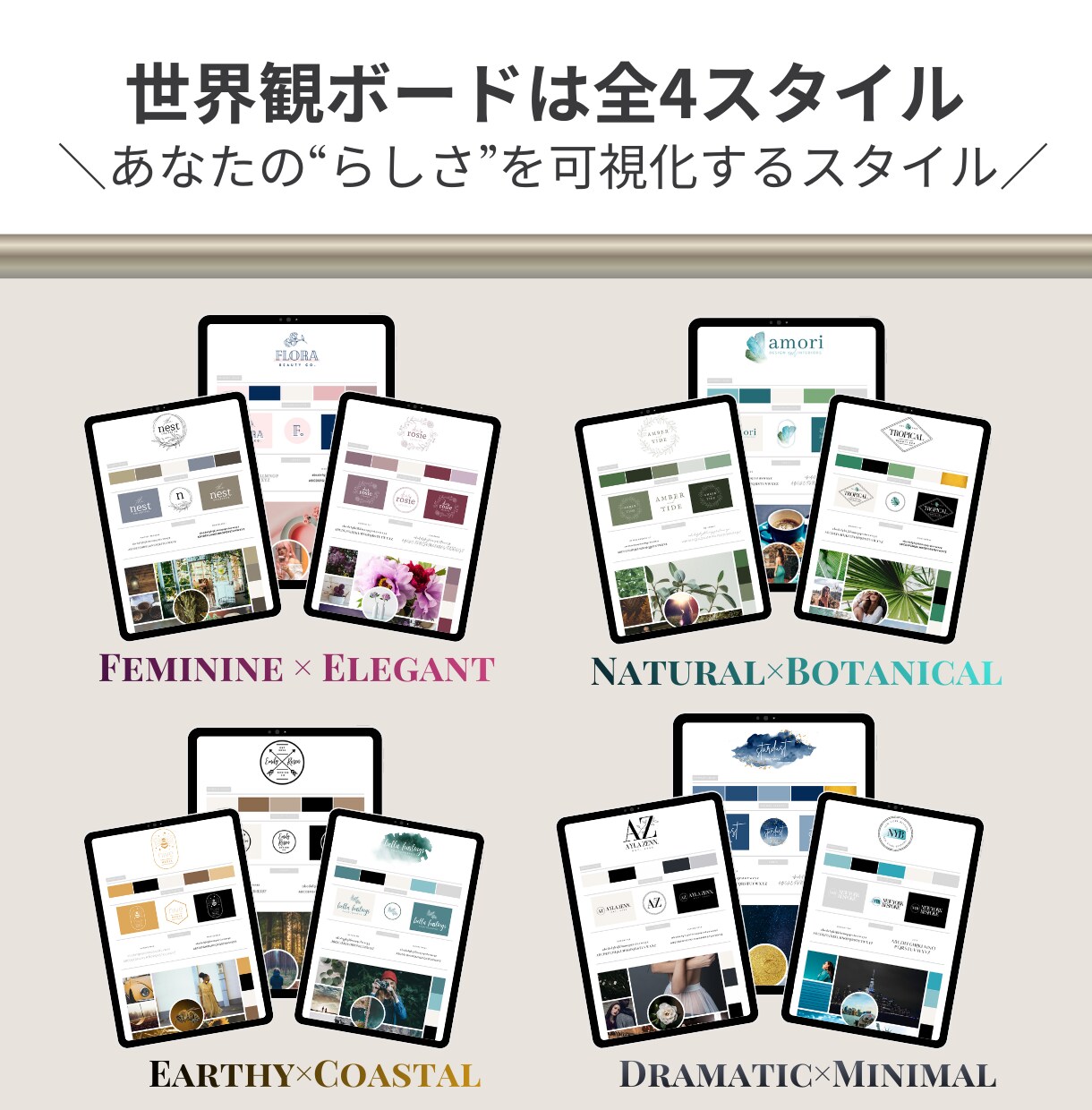 ブランド設計迷子卒業｜ロゴも色も一瞬で整います Canva対応｜診断付きブランド設計テンプレート45種 イメージ5