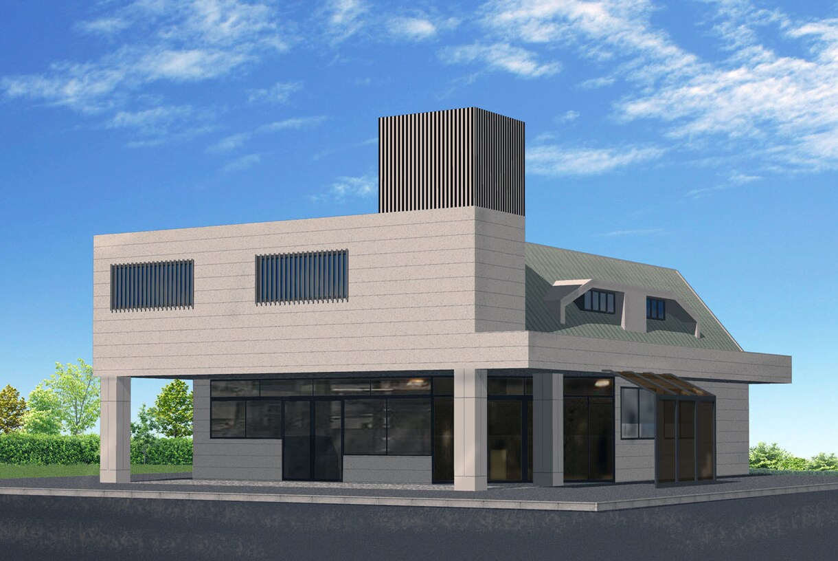 住宅の外観パースを作成します 3DCGを活用して建物の完成予想図を作成します。 イメージ3