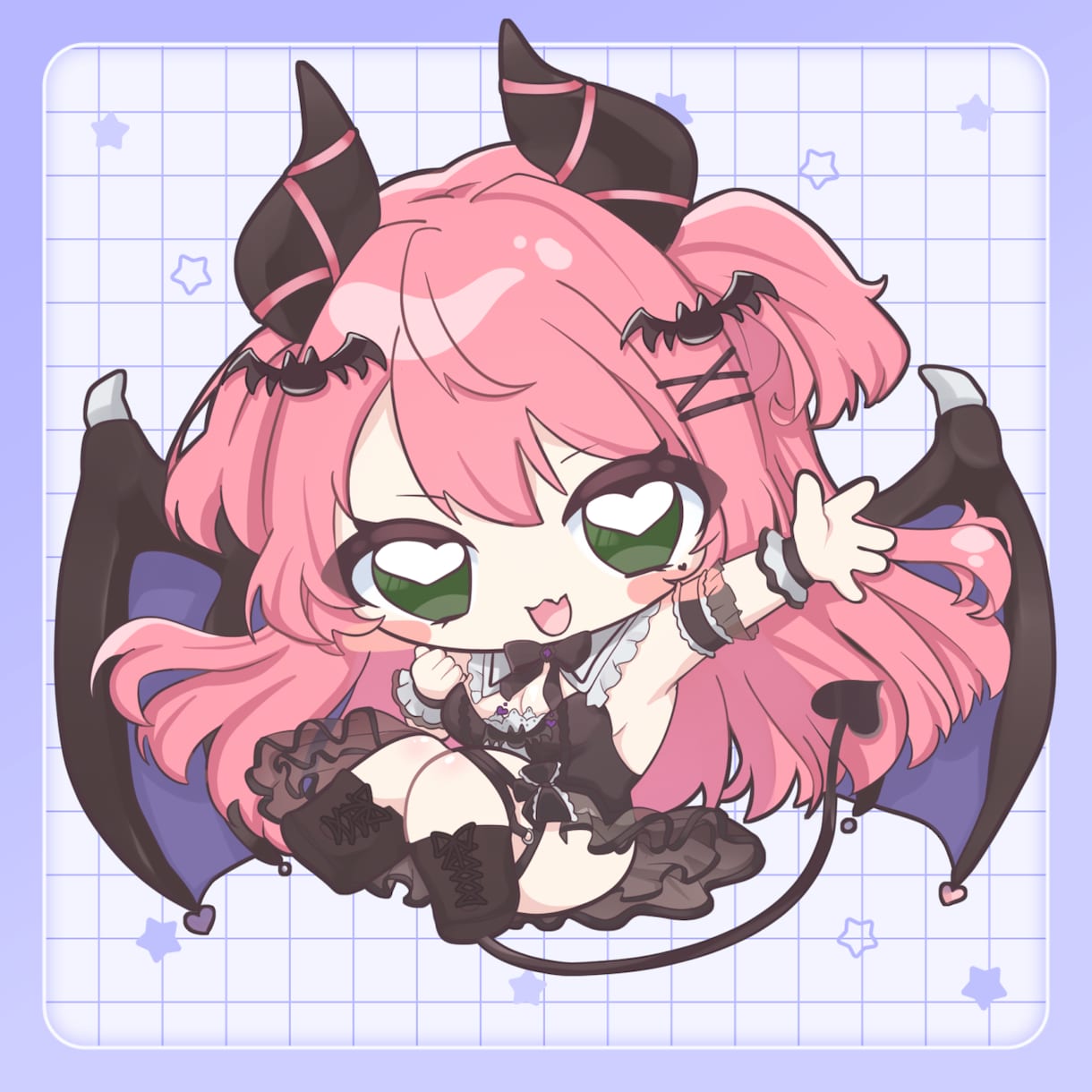可愛いデフォルメイラスト描きます 大きなハイライトがとってもかわいい イメージ3