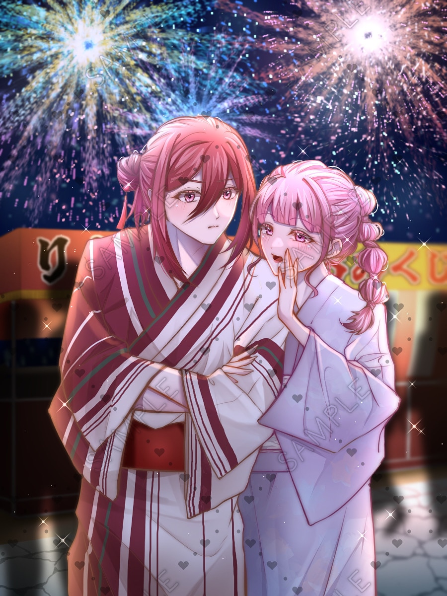 カップルイラスト、夢絵、可愛い女の子などを描きます ラブラブ＆距離近めで甘々な雰囲気のイラストを制作します♩ イメージ1