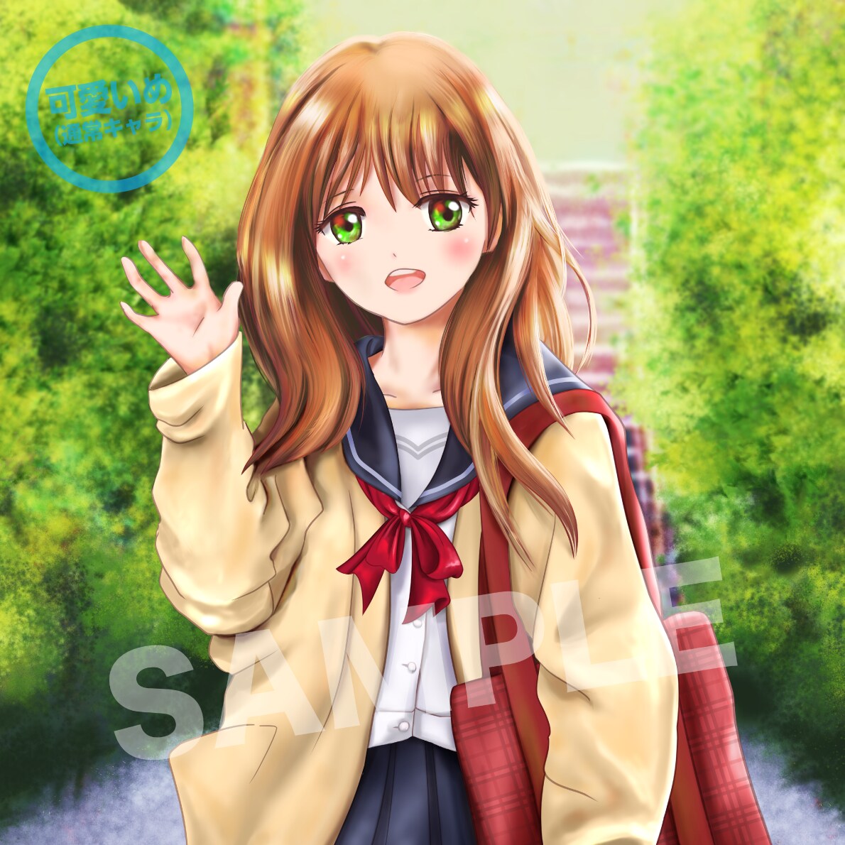 ふんわりかわいい女子なイラストを描きます キャラクター、挿絵、動画、アイコンなどにいかかですか？ イメージ5