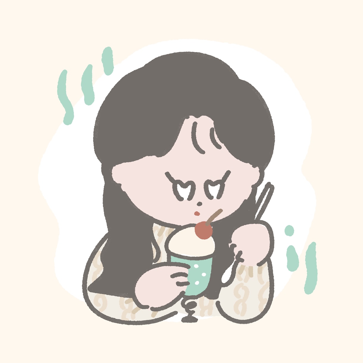 ゆるっとキュートな♡似顔絵お描きします ︴SNSアイコンやヘッダー、名刺用イラスト、ブログ用に イメージ2