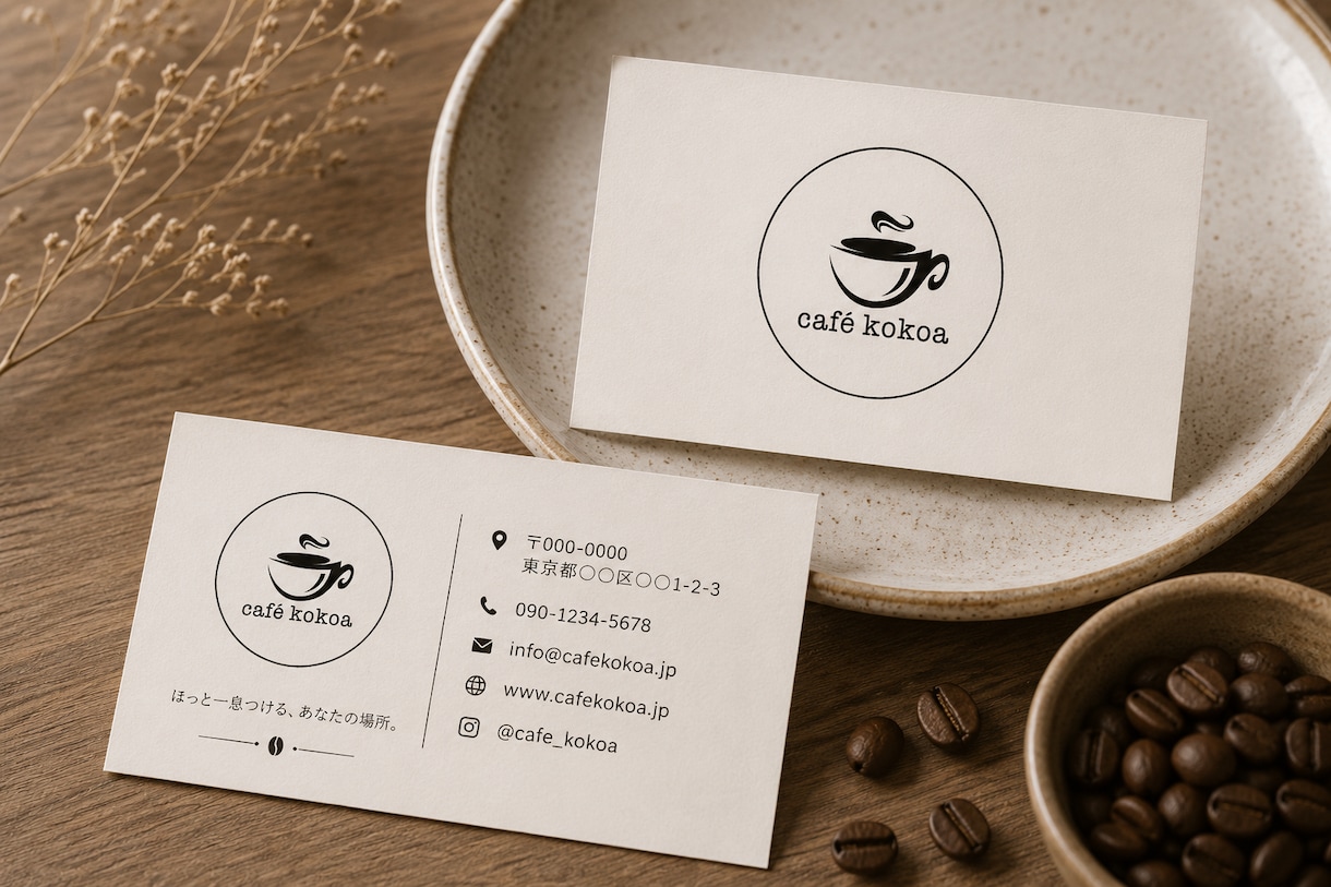 信頼を築く名刺・ショップカードをデザインします ショップ・サロン・ブランドの魅力をカードに。 イメージ8