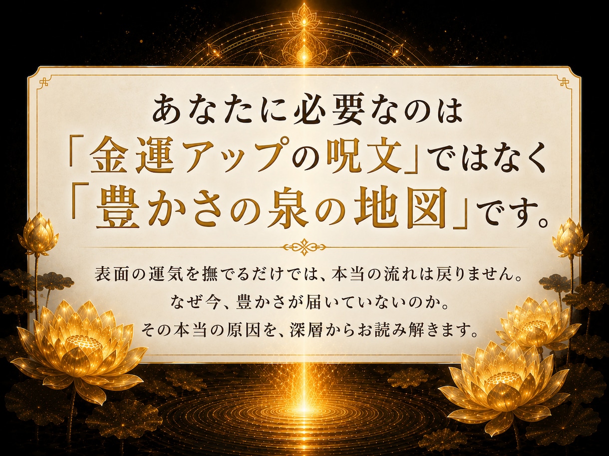 金運霊視✦潜在意識に眠る豊かさの源流を視抜きます 自分に使うお金に、罪悪感がわく。その理由を視ます イメージ6