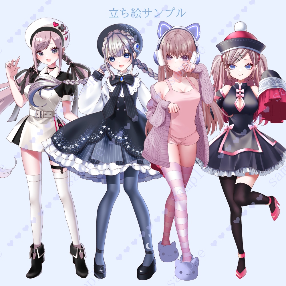 新衣装・立ち絵制作承ります 鮮やかで可愛いイラスト制作します❀ イメージ4