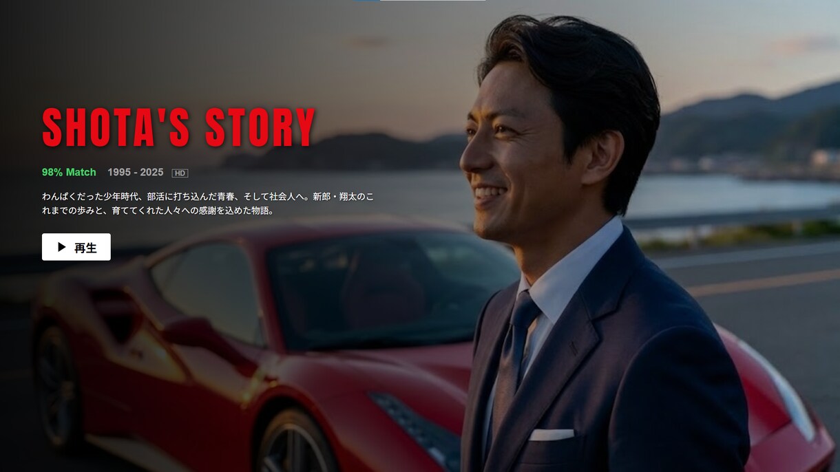 Netflix風結婚式オープニング動画制作します 写真と文字を送るだけ！映画のような演出で会場を沸かせます イメージ3