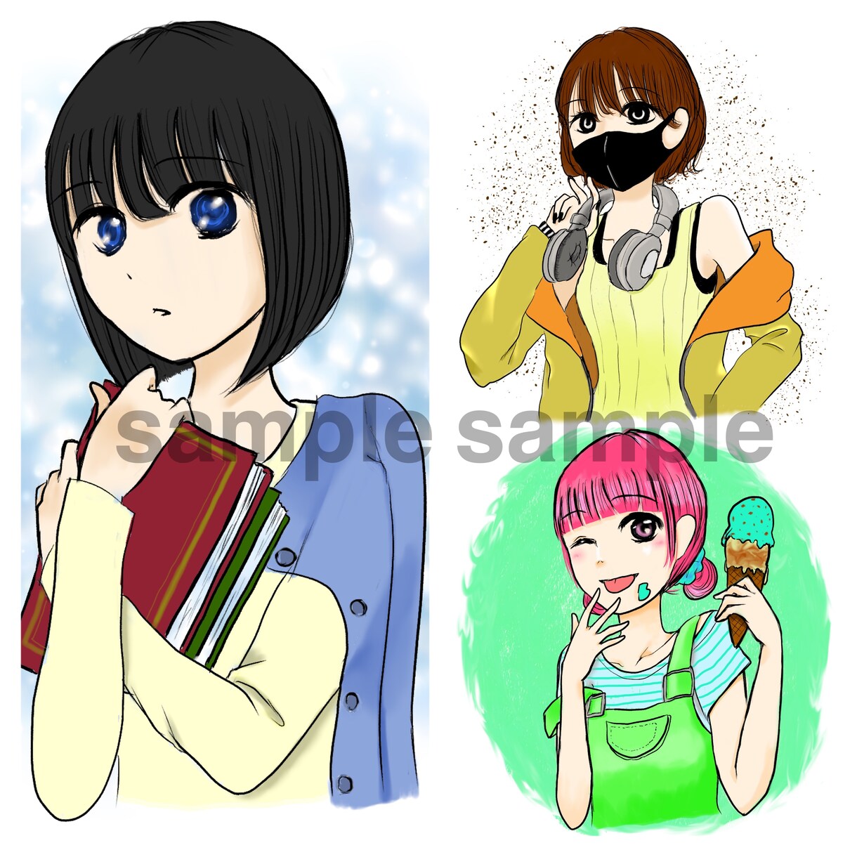 魅力を引き出す似顔絵SNSアイコンを描きます ナチュラルさと似すぎない親近感溢れるアイコンで印象アップ！ イメージ4