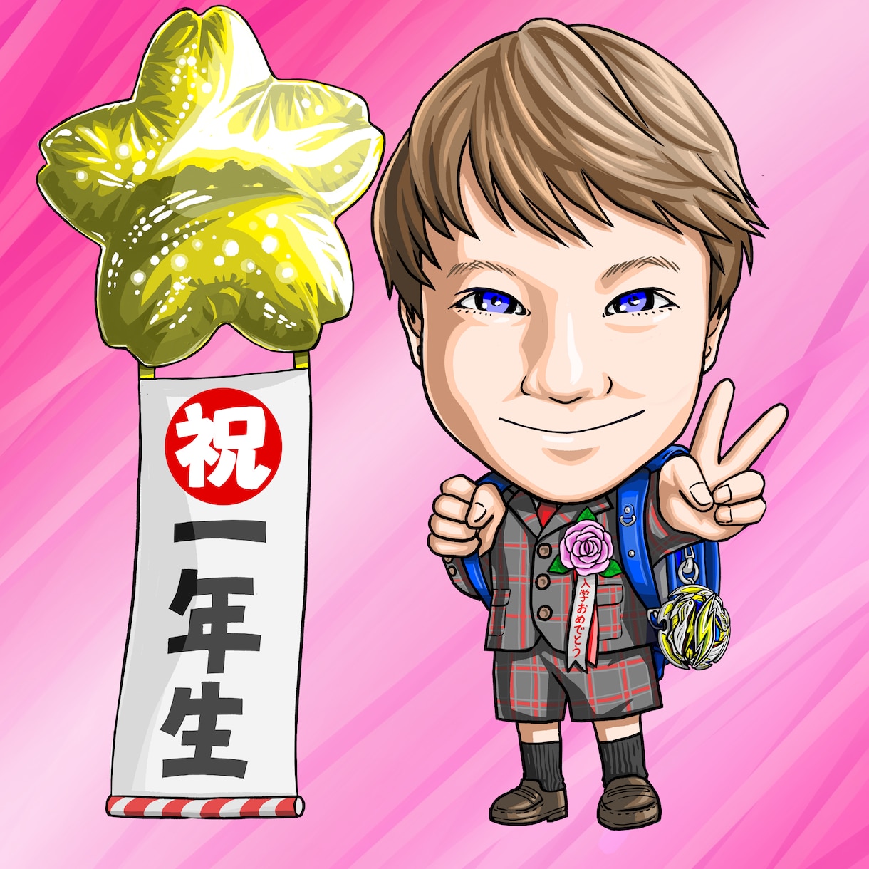 ポップで可愛らしい似顔絵お描きします SNSアイコン、プレゼントからビジネスまで イメージ8