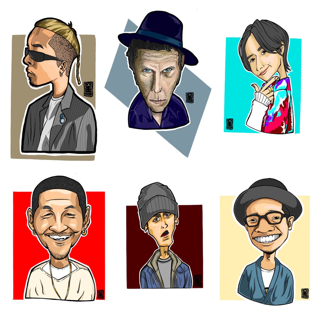 キャラクター的　個性的似顔絵　作成　いたします アイコンやプロフィールなどに！キャラクター的な仕上がり！ イメージ2