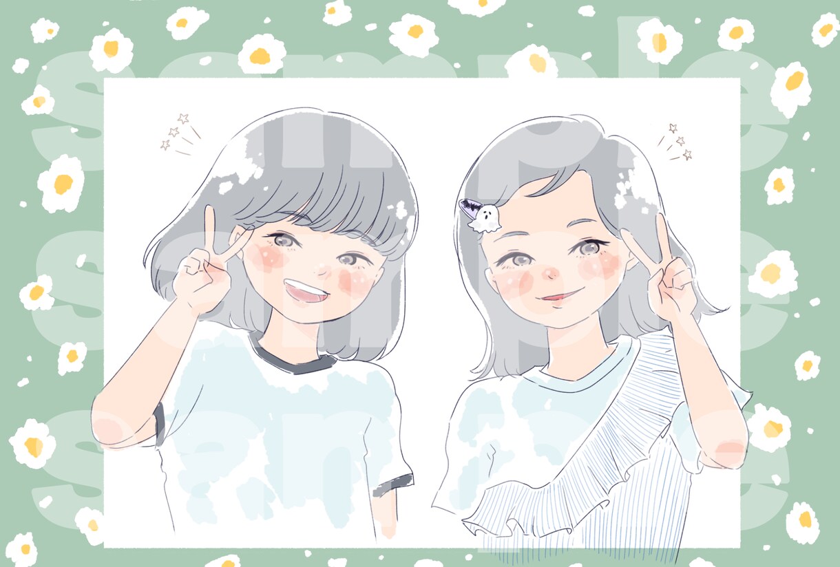 やさしいタッチのイラストお描きします やわらかく、あえてむらがあるように色を塗ります。 イメージ3