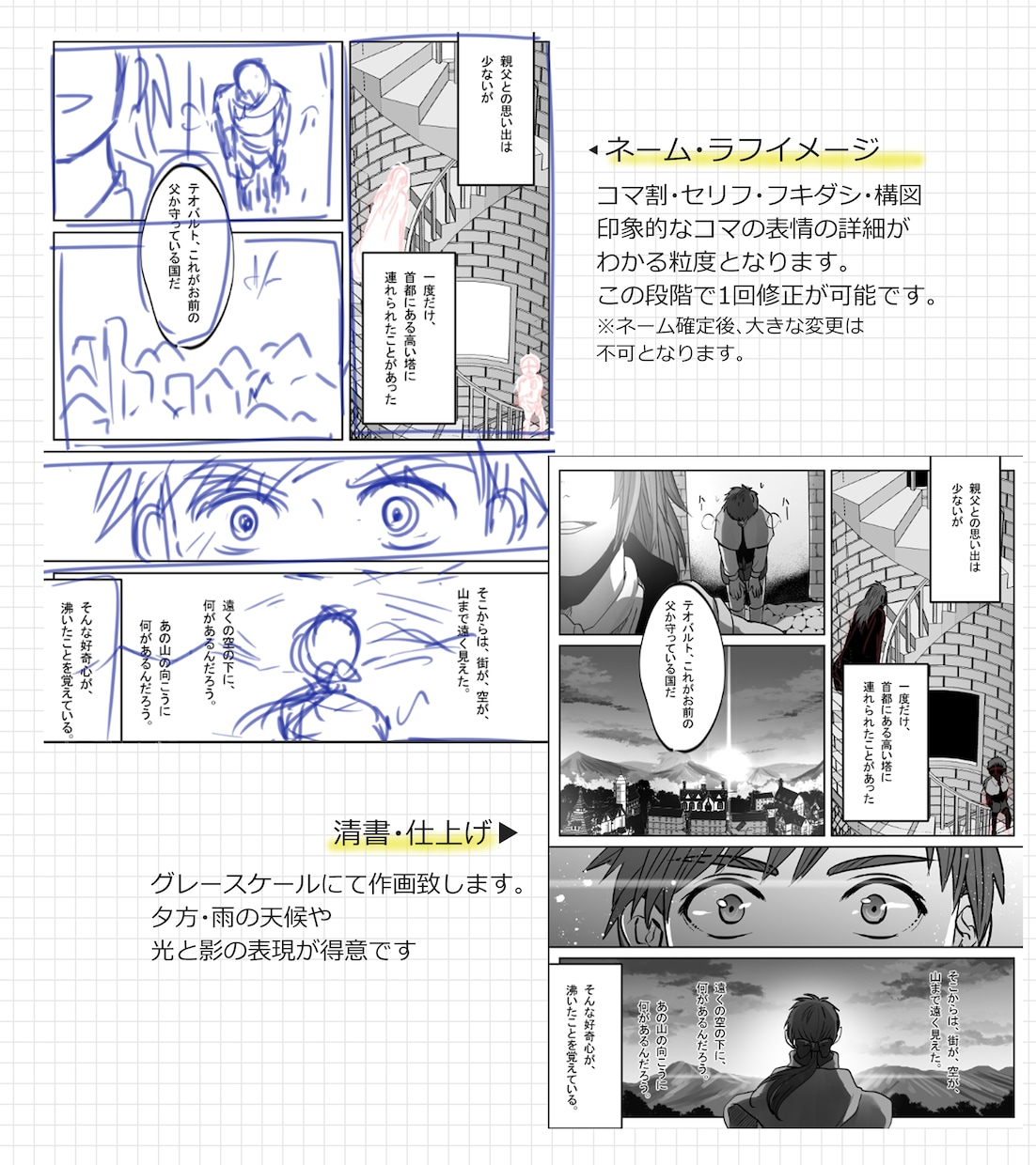 感情・関係性を描く1〜2Pショート漫画制作します キャラの関係性や感情を、短い漫画で丁寧に描きます。 イメージ4