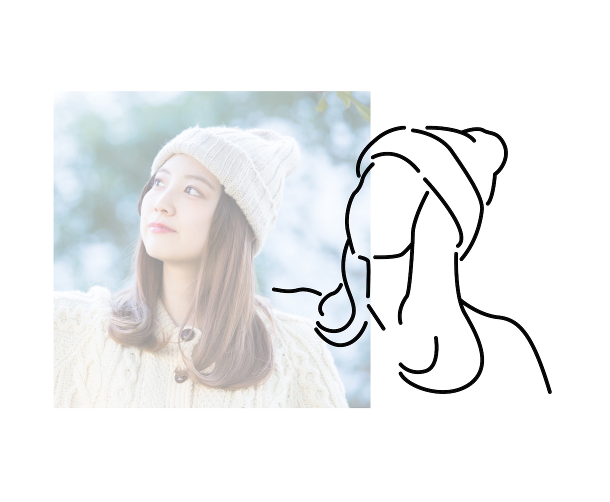 SNSアイコンにシンプル雰囲気線画イラスト描きます 今時オシャレな挿絵として・ブログ・Instagram使用に♪ イメージ4