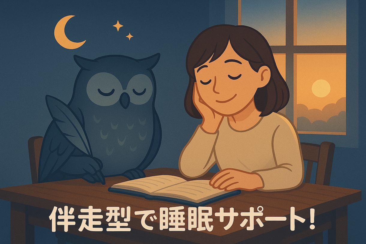 睡眠日誌で1ヶ月睡眠バランスを整えます 一人で頑張らない、伴走型睡眠サポート！ イメージ2