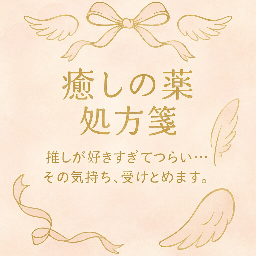 推し活疲れた夜の心ケアします “誰にも言えない想い” やさしく受けとめる時間を。 イメージ1